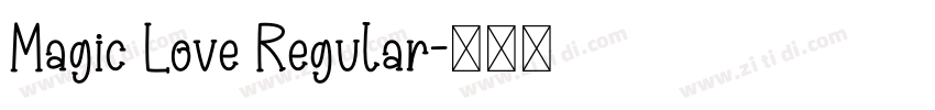 Magic Love Regular字体转换